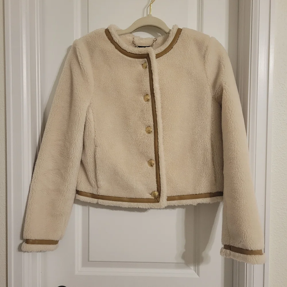 Collection lady jacket in sherpa blend - New With Tags - Size 4 - J.Crew